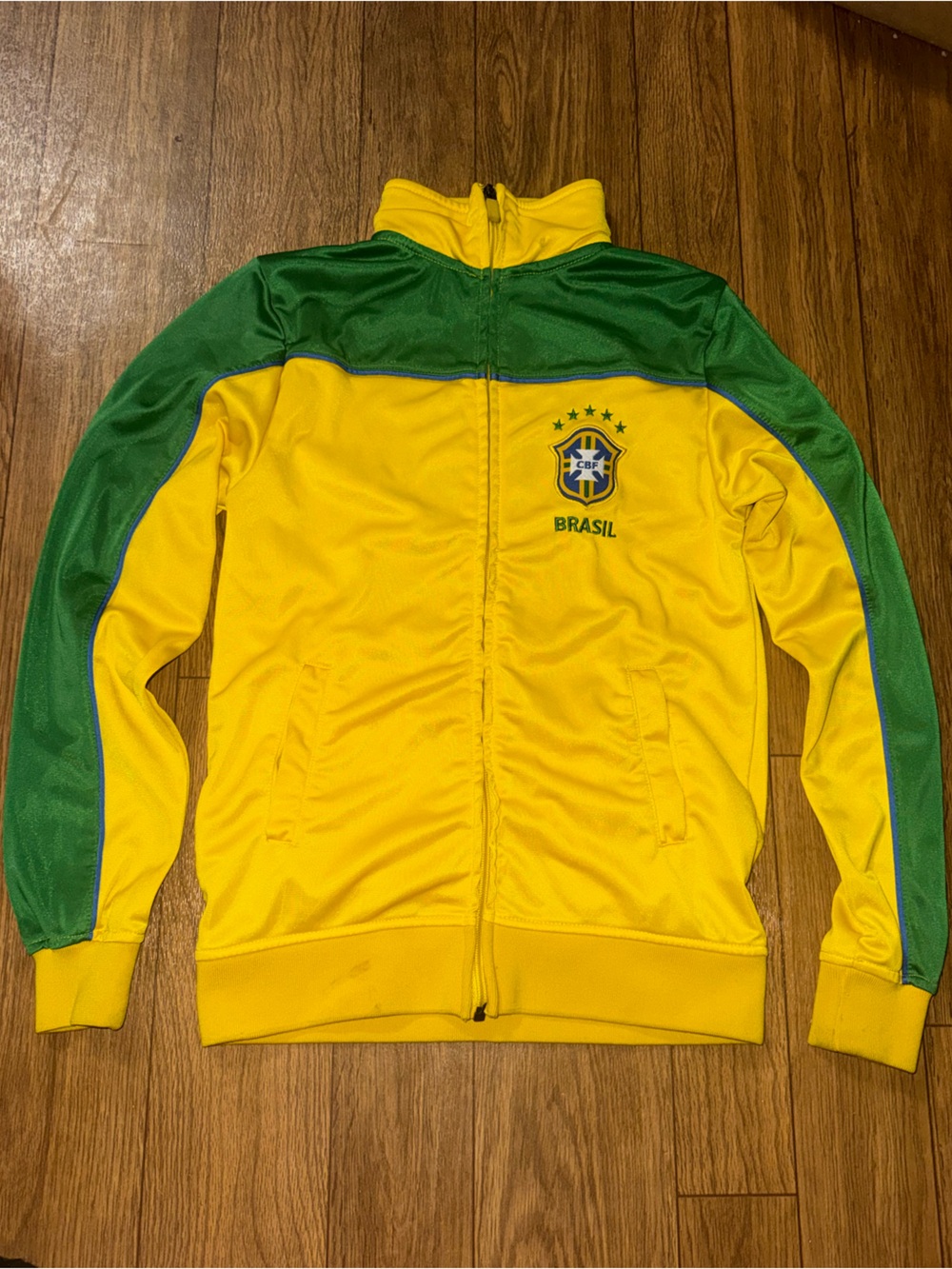 Brazil World Cup soccer track full zip jacket Youth Medium